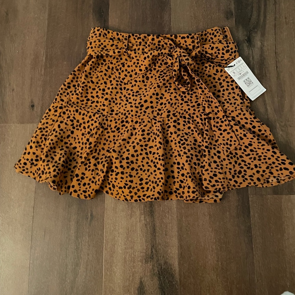 Animal printed skort